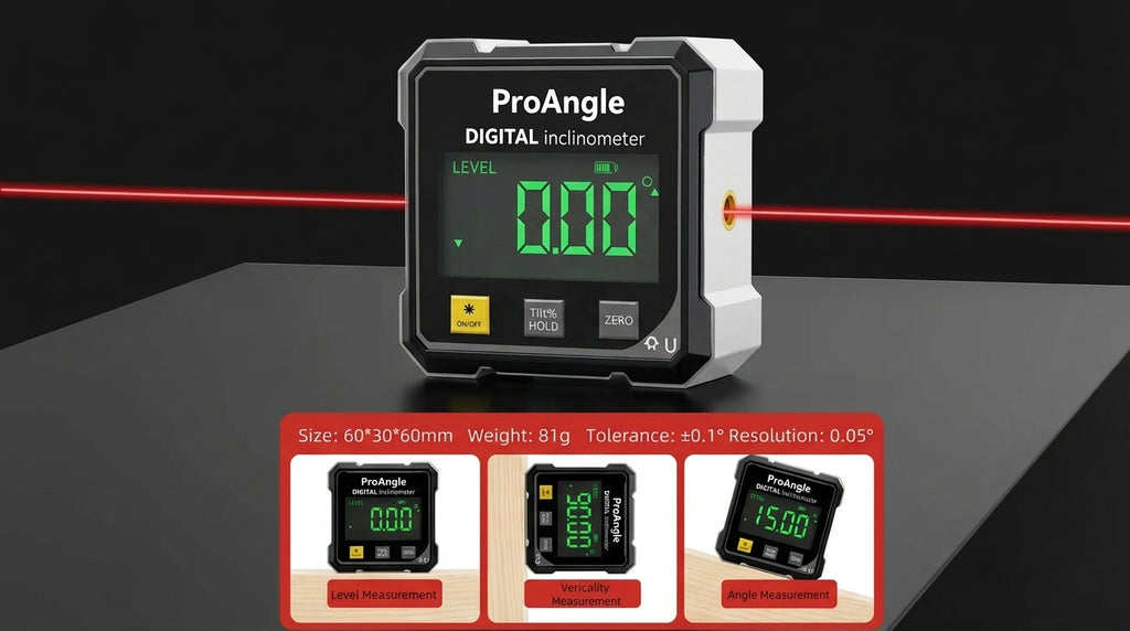 ProAngle Digital Laser Inclinometer