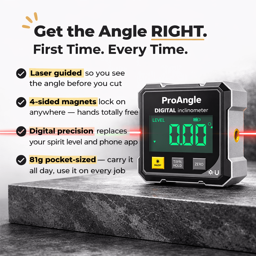 ProAngle™ Digital Laser Inclinometer - ProAngle™