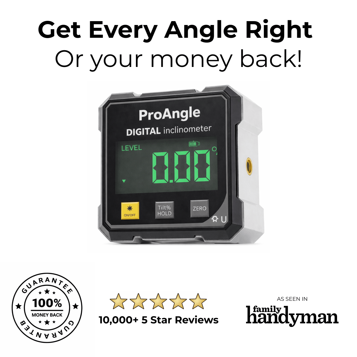 ProAngle™ Digital Laser Inclinometer - ProAngle™